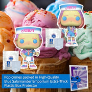 Stranger Things Scoops Ahoy (Sherbert Surprise): Steve with Ice Cream #1545 and Robin #1546 Funko Pop + Protective Cases