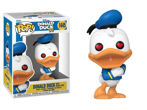 Disney: Donald Duck 90th Anniversary - Donald Duck with Heart Eyes Funko Pop + Protective Case