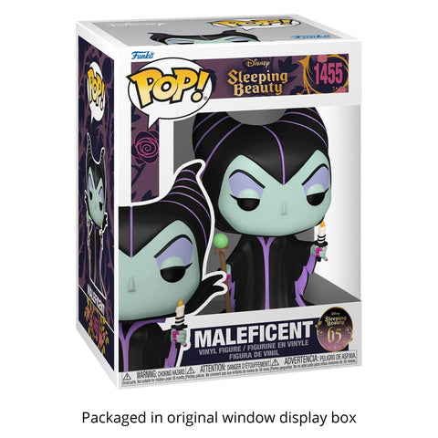 Sleeping Beauty 65th: Maleficent with Candle #1455 Funko Pop + Protective Case