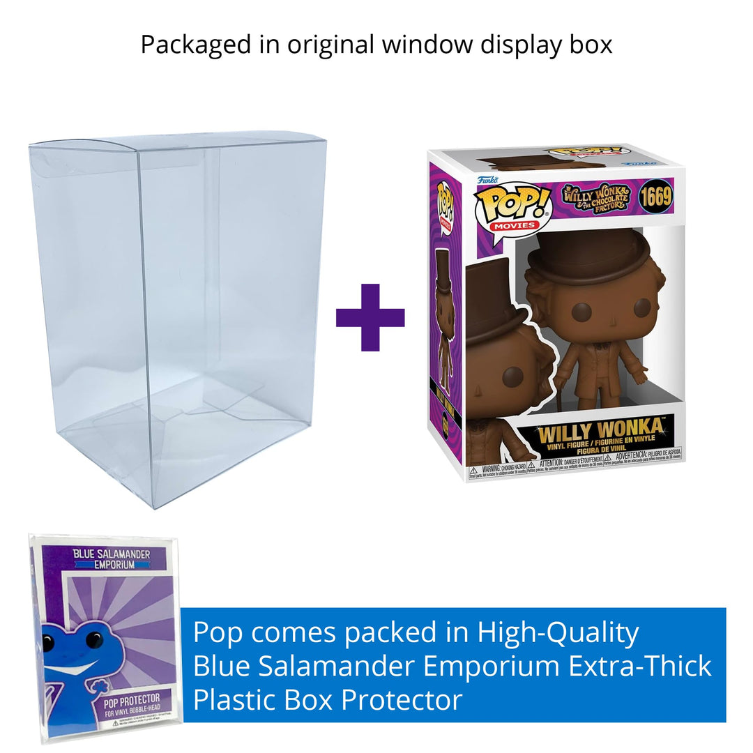 Willy Wonka Scented #1669 Funko Pop + Protective Case – Blue