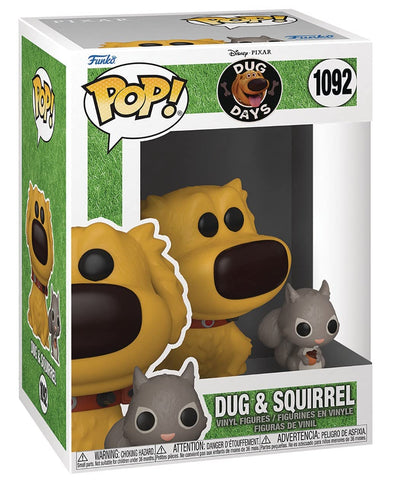 Disney Pixar: Dug Days - Dug with Squirrel Funko Pop + Protective Case