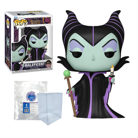 Sleeping Beauty 65th: Maleficent with Candle #1455 Funko Pop + Protective Case