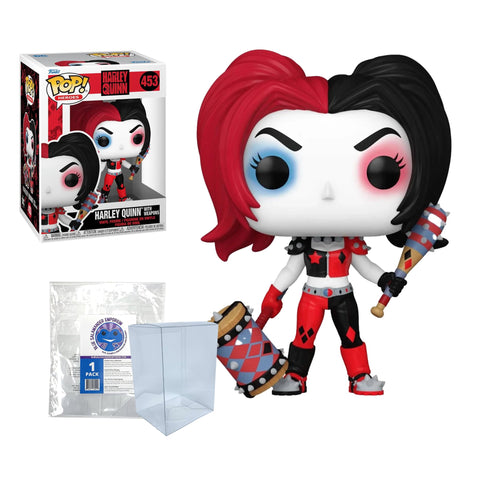 Harley Quinn with Accessories #453 Funko Pop + Protective Case