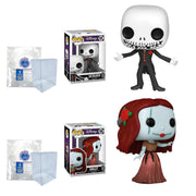 The Nightmare Before Christmas 30th Anniversary: Formal Jack Skellington #1381 and Formal Sally #1380 Funko Pops + Protective Case