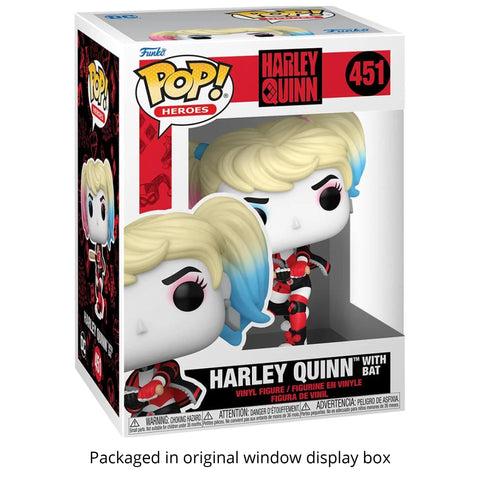 Harley Quinn with Bat #451 Funko Pop + Protective Case