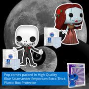 The Nightmare Before Christmas 30th Anniversary: Formal Jack Skellington #1381 and Formal Sally #1380 Funko Pops + Protective Case