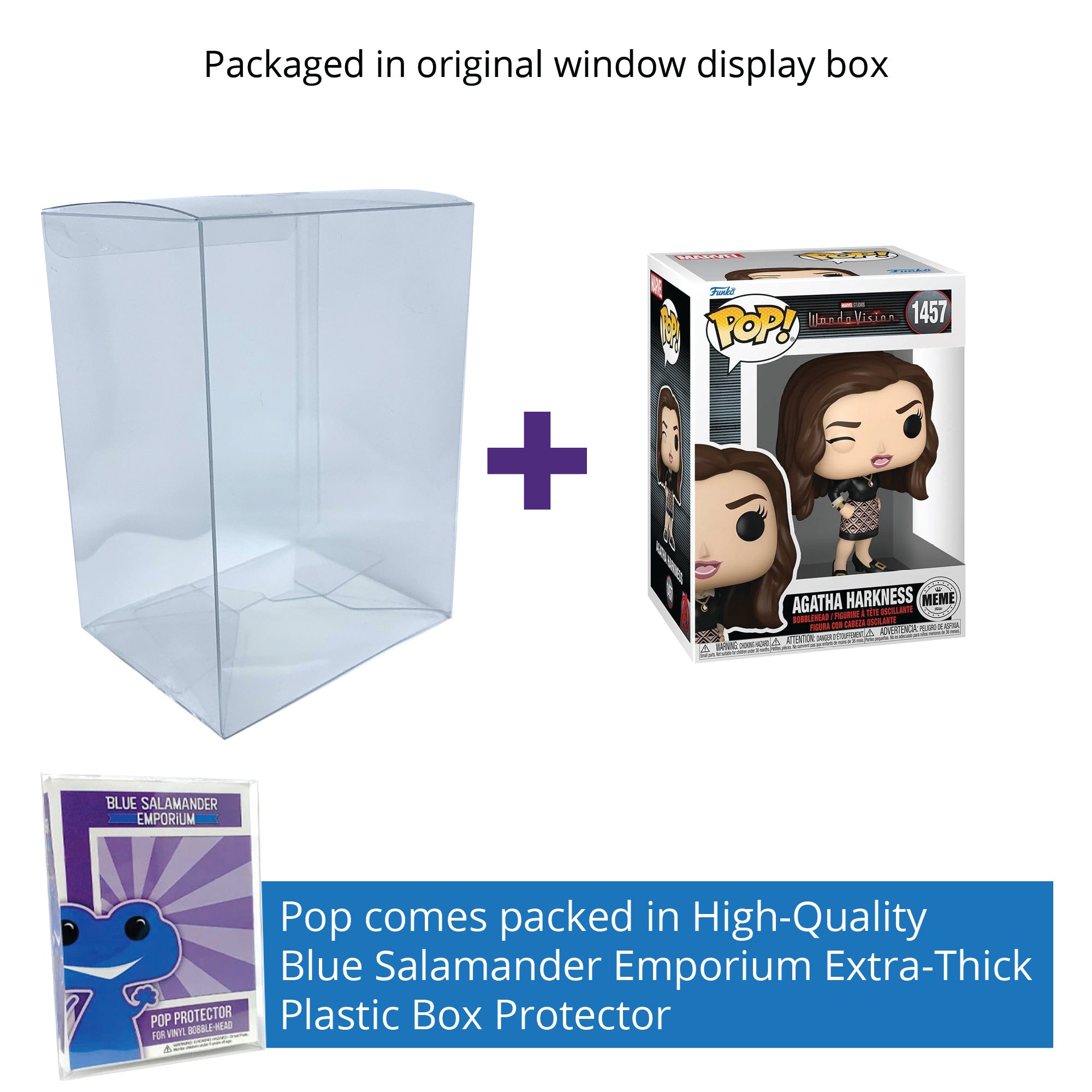Agatha Harkness Winking Meme Funko Pop #1457 with Protective Case