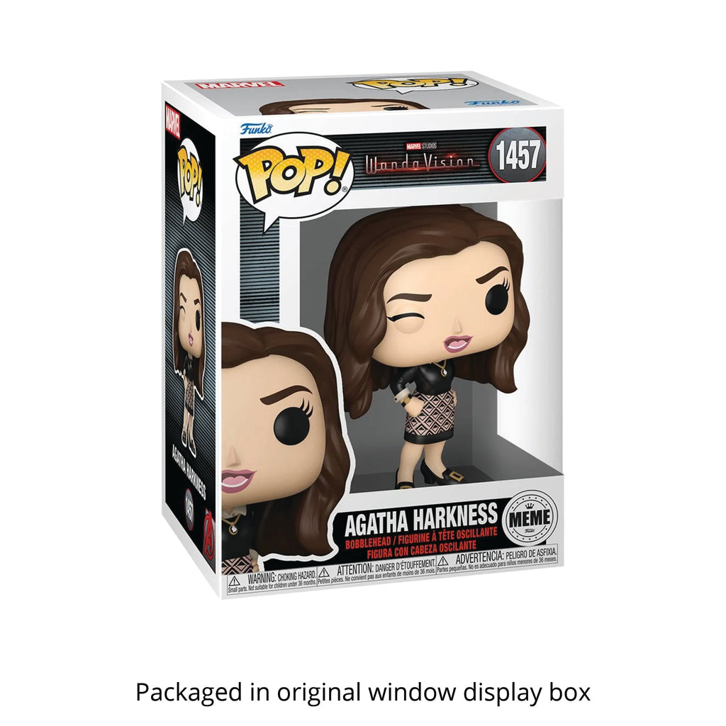 Agatha Harkness Winking Meme Funko Pop #1457 with Protective Case