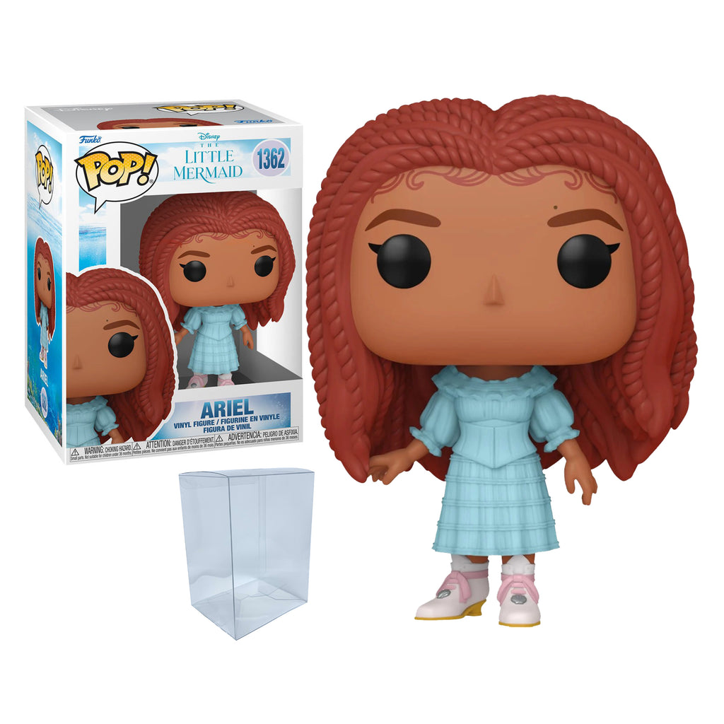 Live Action Little Mermaid Ariel Funko Pop #1362 with Protective Case – Disney Vinyl Figure Bundle