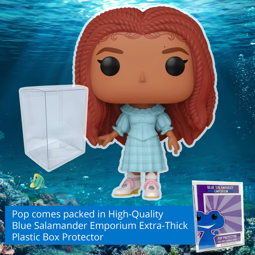 Live Action Little Mermaid Ariel Funko Pop #1362 with Protective Case – Disney Vinyl Figure Bundle