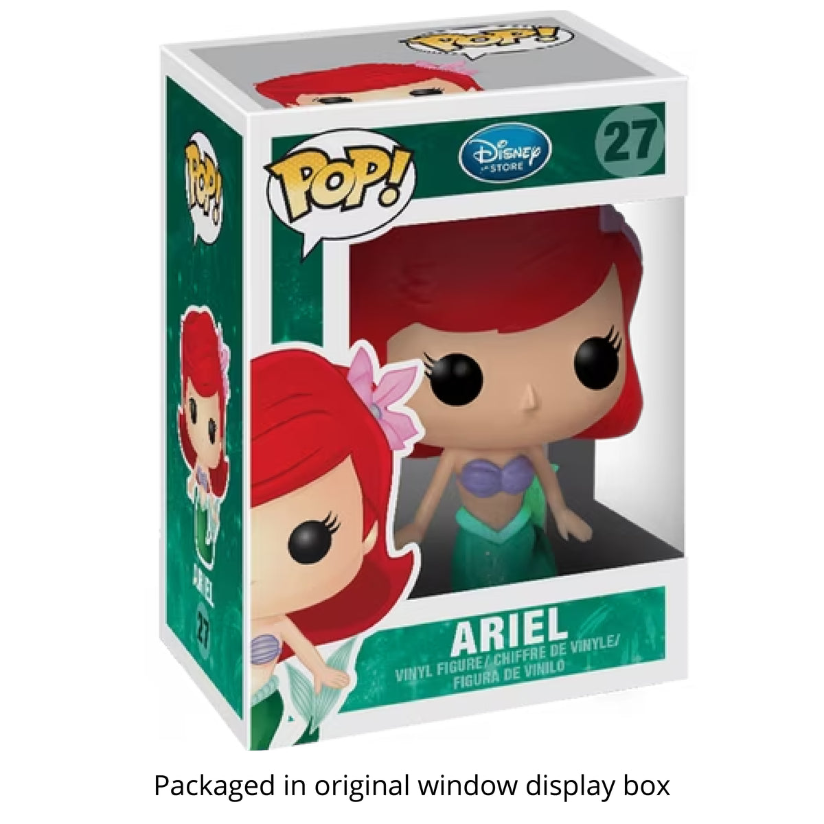 Ariel Funko Pop #27 with Protective Case – Disney Series 3 The Little Mermaid Vaulted Vinyl Figure Bundle
