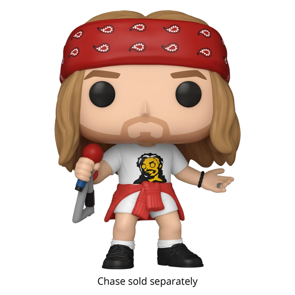 Axl Rose (1992) Funko Pop #397 (Standard) with Protective Case – Guns N' Roses Rocks Vinyl Figure Bundle