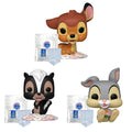 Bambi Funko Pop Set of 3 + 3 Protector Cases – 80th Anniversary