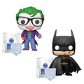 Batman 85th Anniversary Funko Pop Set of 2 with Protector Cases – The Joker with Teeth #517 and Batman Bloody #518
