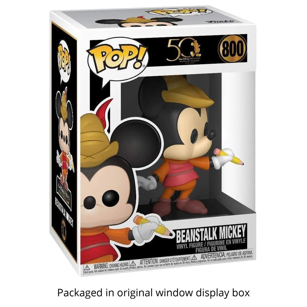 Disney Archives Beanstalk Mickey Funko Pop #800 with Protective Case