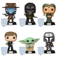 Star Wars Book of Boba Fett Funko Pop Set of 6 with Protector Cases – Cad Bane, Krrsantan, Majordomo, Luke Skywalker & Grogu, Grogu with Armor, The Mandalorian