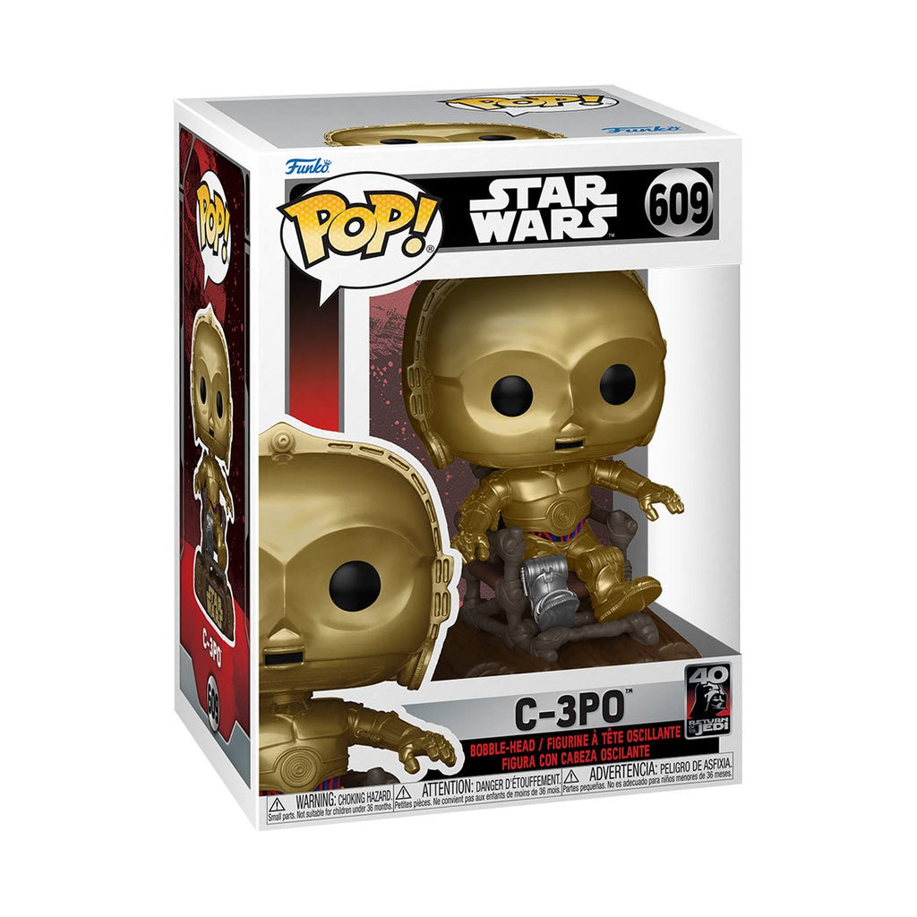C-3PO Funko Pop #13 with Protective Case – Star Wars Vinyl Bobblehead Bundle