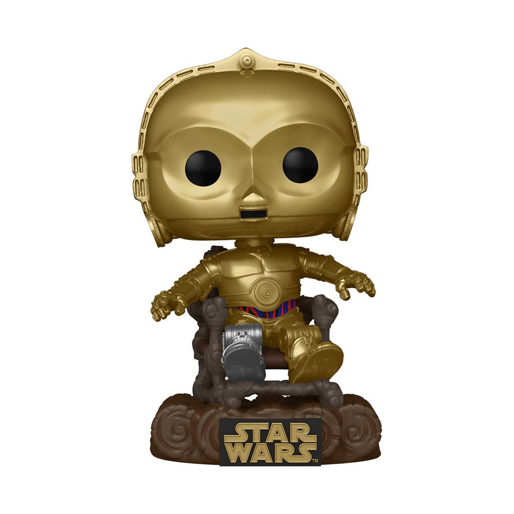C-3PO Funko Pop #13 with Protective Case – Star Wars Vinyl Bobblehead Bundle