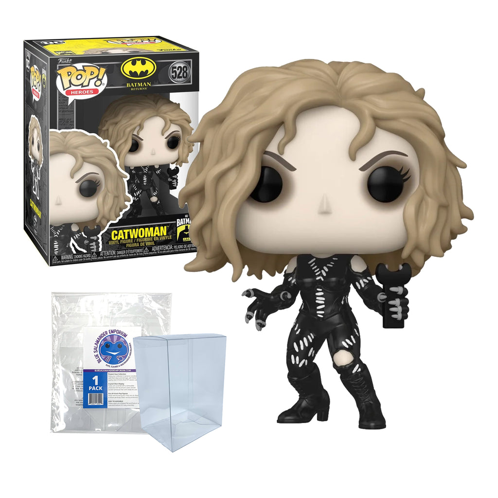 Catwoman Funko Pop #528 with Protective Case – Batman Returns 85th Anniversary Vinyl Figure Bundle