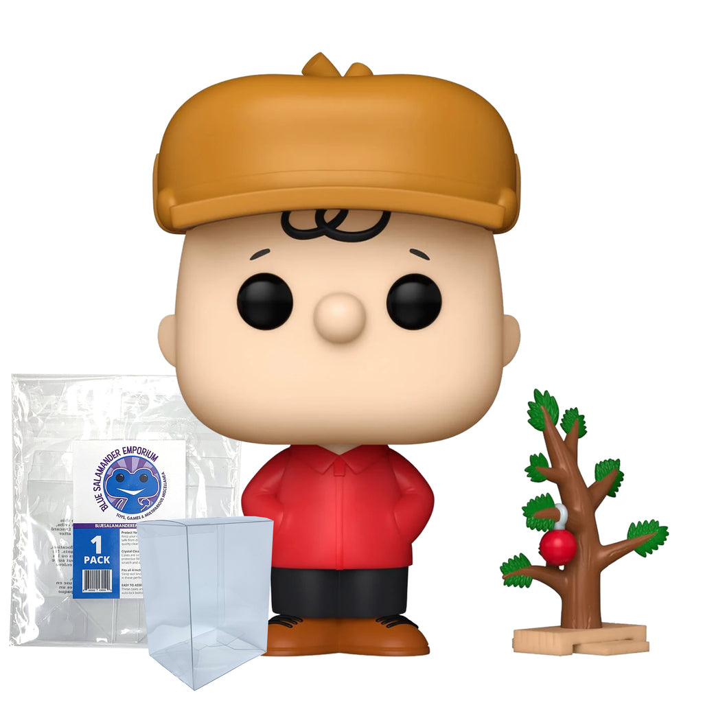 Charlie Brown with Tree Funko Pop #1627 with Protective Case – A Charlie Brown Christmas Vinyl Figure Bundle