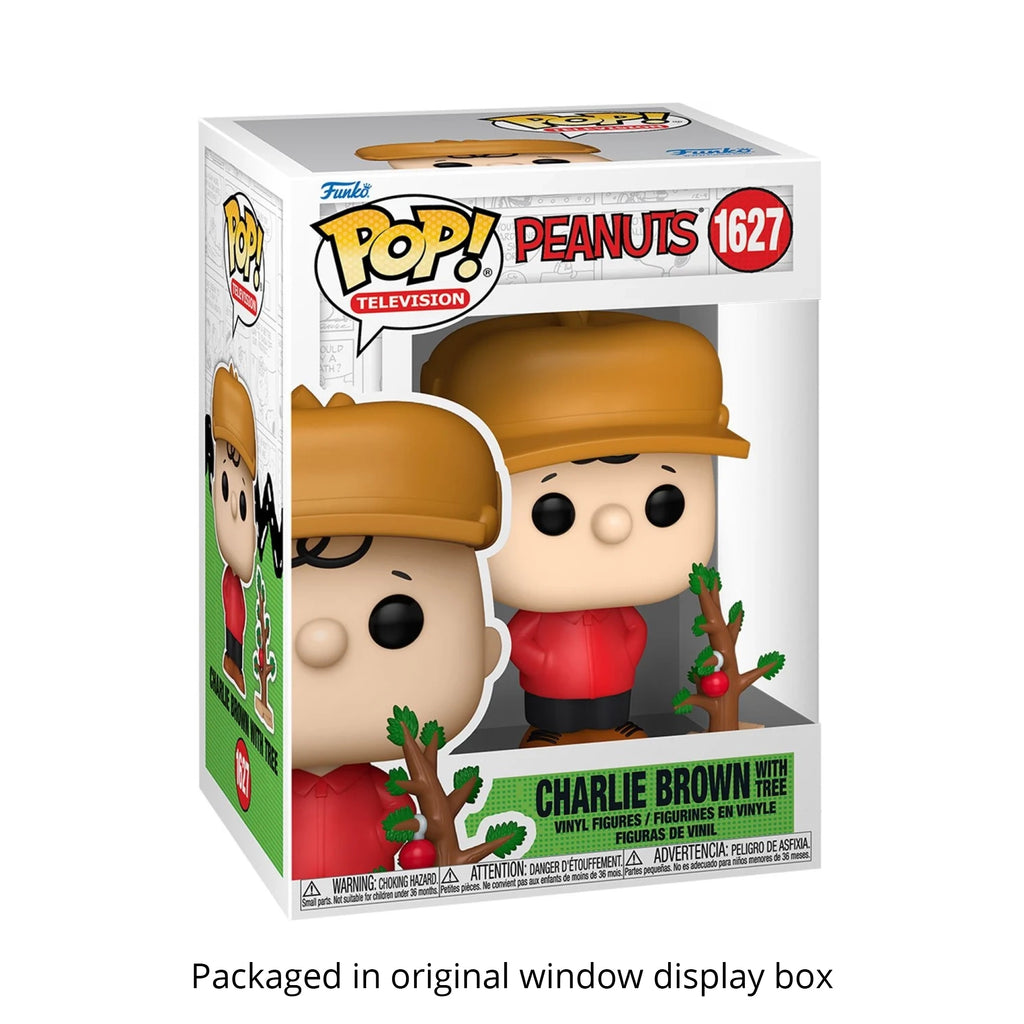 Charlie Brown with Tree Funko Pop #1627 with Protective Case – A Charlie Brown Christmas Vinyl Figure Bundle