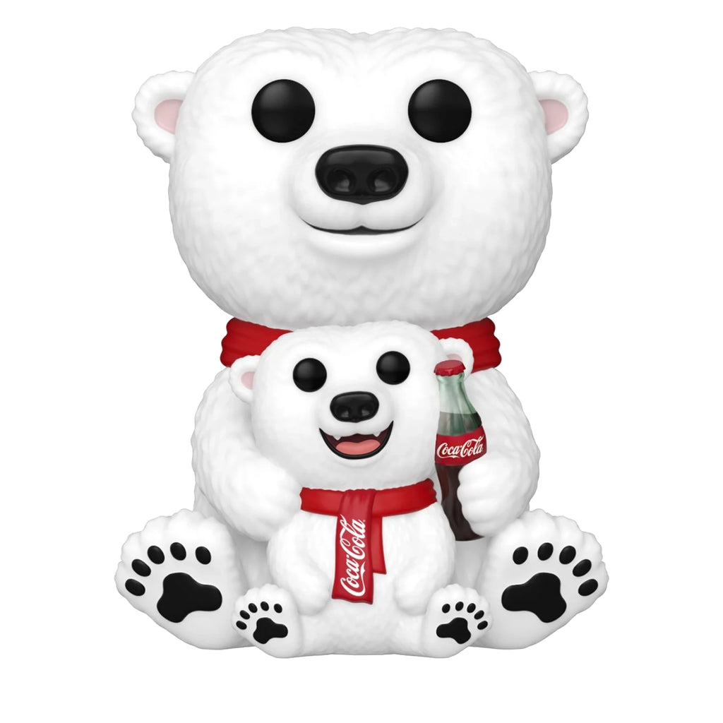 Coca-Cola Polar Bear with Cub Funko Pop #241 with Protective Case – Ad Icons Holiday Vinyl Figure Bundle