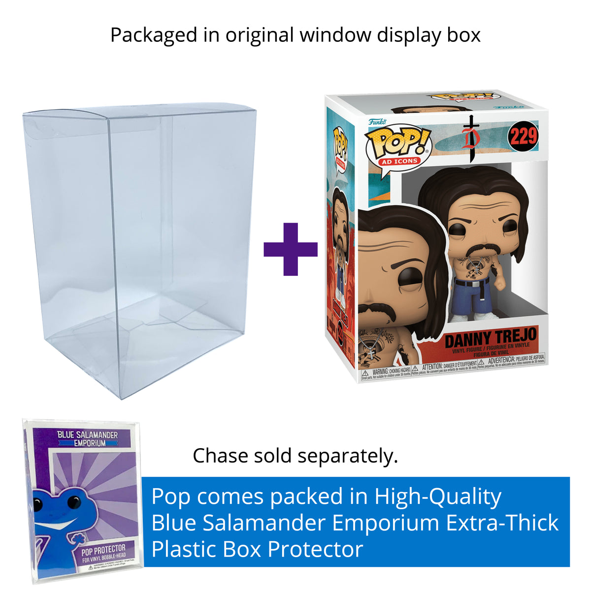 Funko Pop! Ad Icons Danny Trejo #229 Vinyl Figure Packed in Hard Protector Case