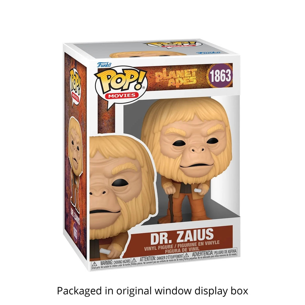 Beneath the Planet of the Apes Dr. Zaius Funko Pop #1863 with Protective Case – Classic Sci-Fi Vinyl Figure Bundle