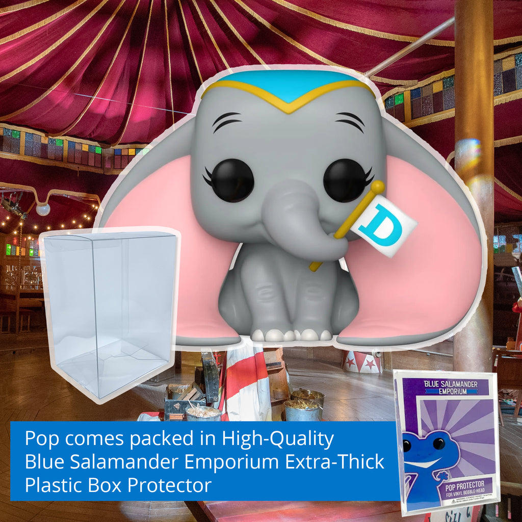 Dumbo with Flag Funko Pop #1535 with Protective Case – Disney Classics Vinyl Figure Bundle