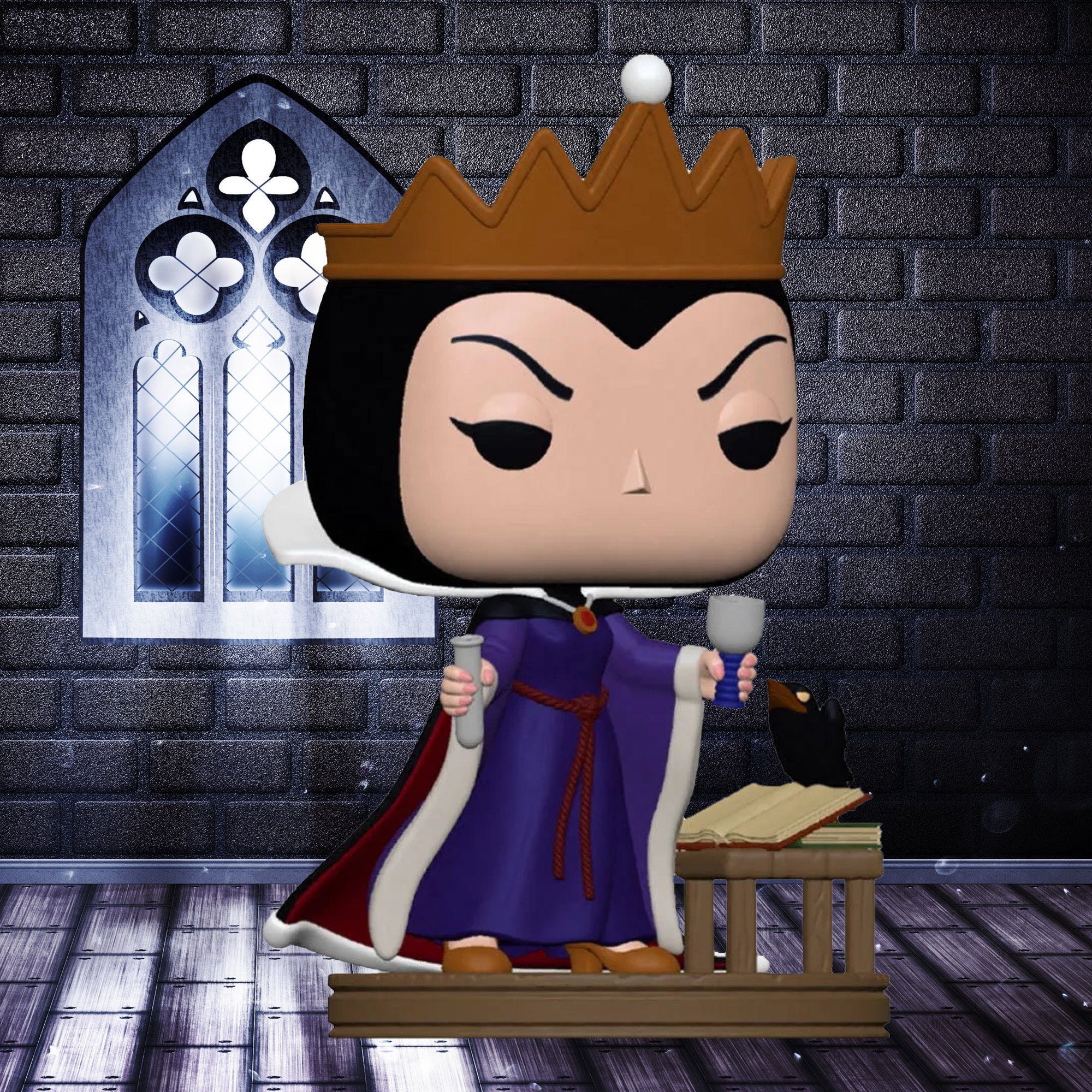 Queen Grimhilde (Evil Queen) Funko Pop #1079 with Protective Case – Disney Villains Vinyl Figure Bundle