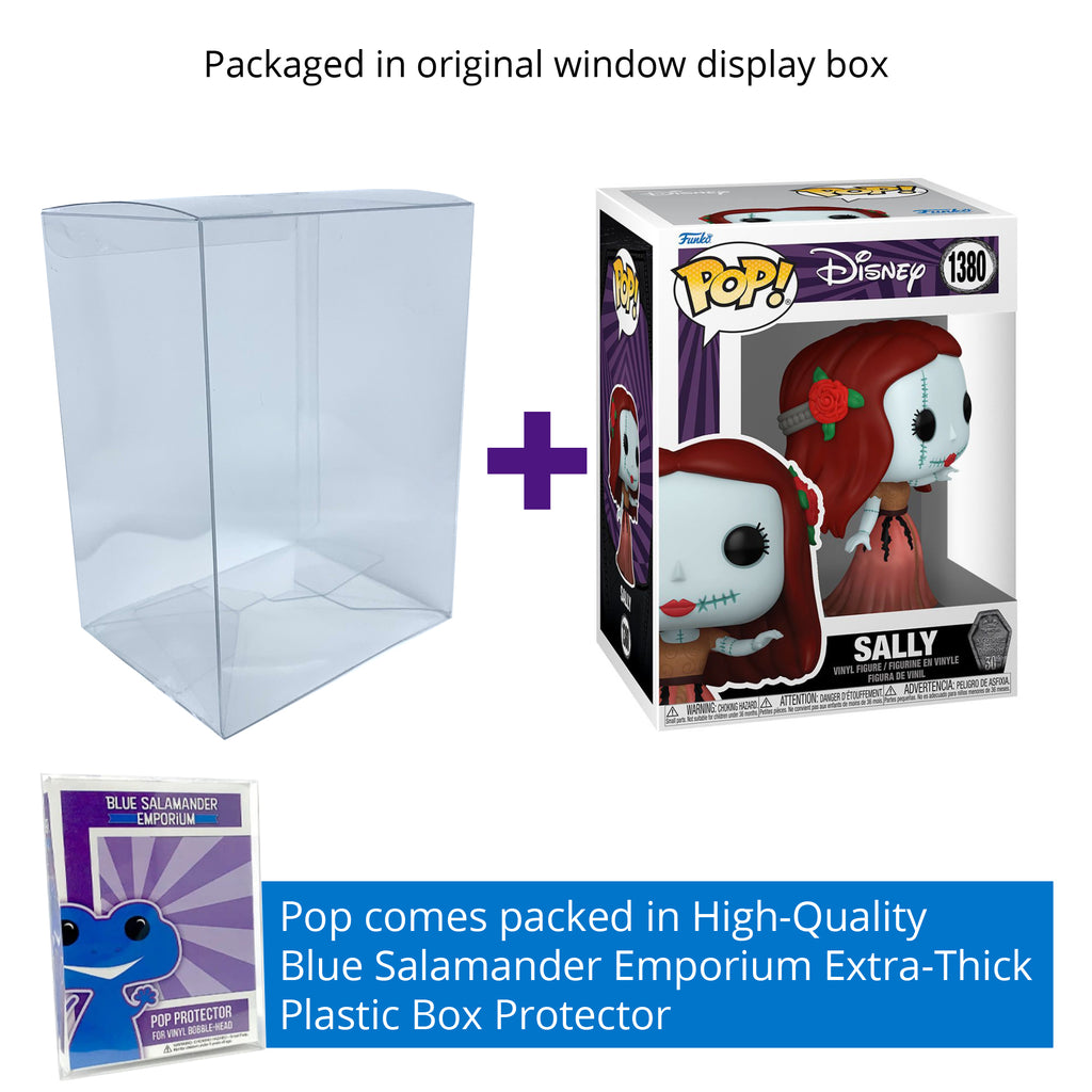 Nightmare Before Christmas Formal Sally Funko Pop #1380 with Protective Case – 30th Anniversary Disney Vinyl Figure Bundle