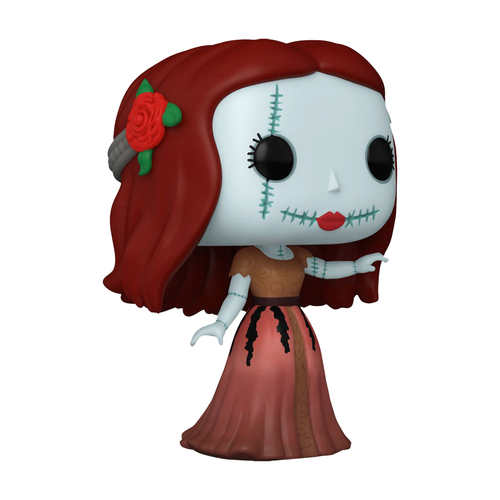 Nightmare Before Christmas Formal Sally Funko Pop #1380 with Protective Case – 30th Anniversary Disney Vinyl Figure Bundle
