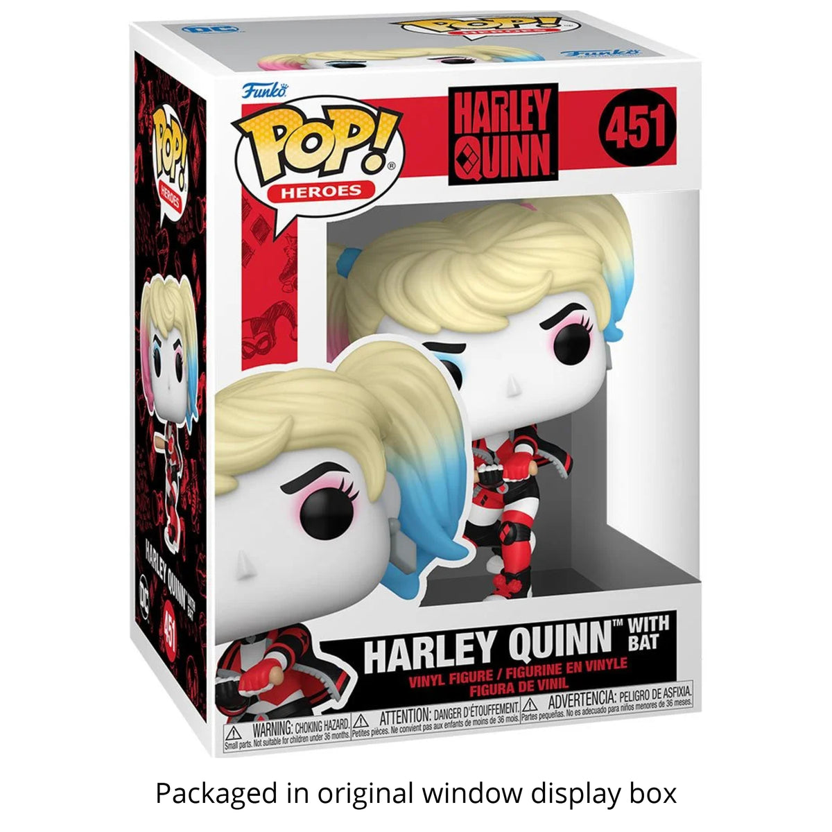 Funko Pop! Heroes DC Harley Quinn with Bat #451 Vinyl Figure Packed in Hard Protector Case