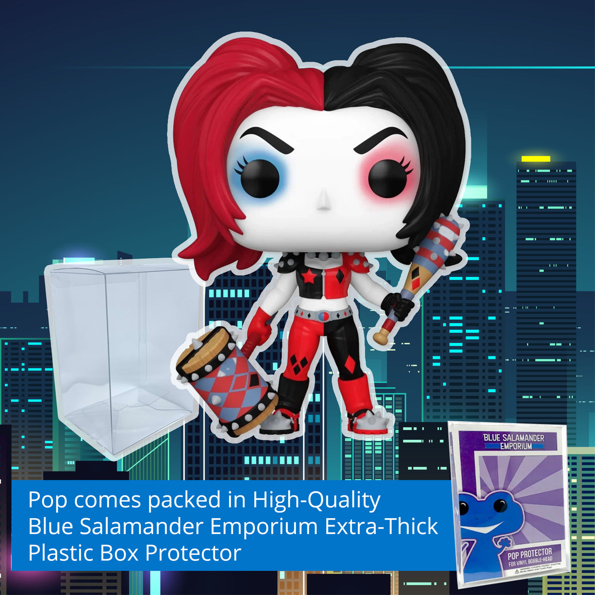 Funko Pop! Heroes DC Harley Quinn with Weapons #453 Vinyl Figure Packed in Hard Protector Case