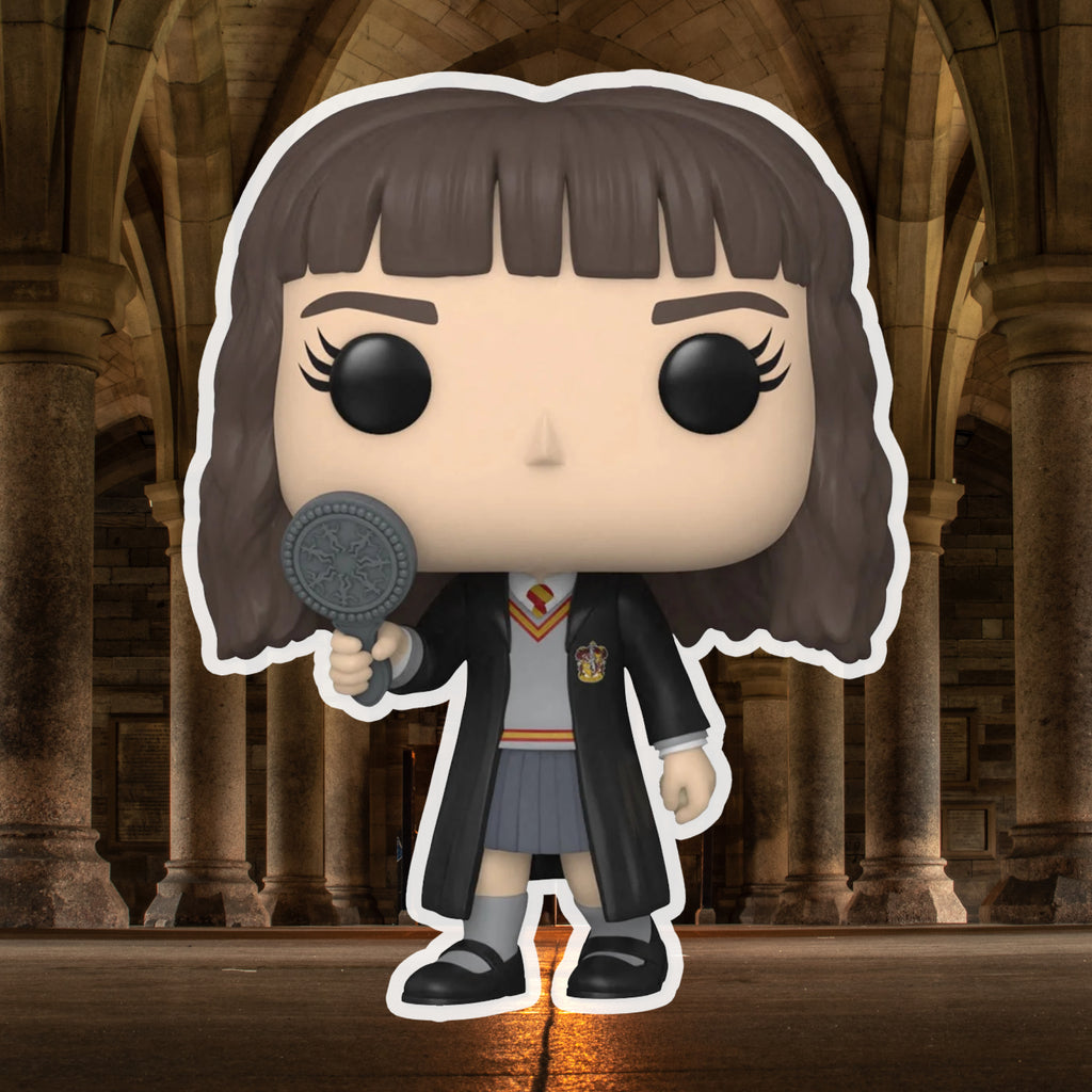 Hermione Granger with Mirror Funko Pop #150 with Protective Case – Harry Potter Chamber of Secrets 20th Anniversary Vinyl Figure Bundle