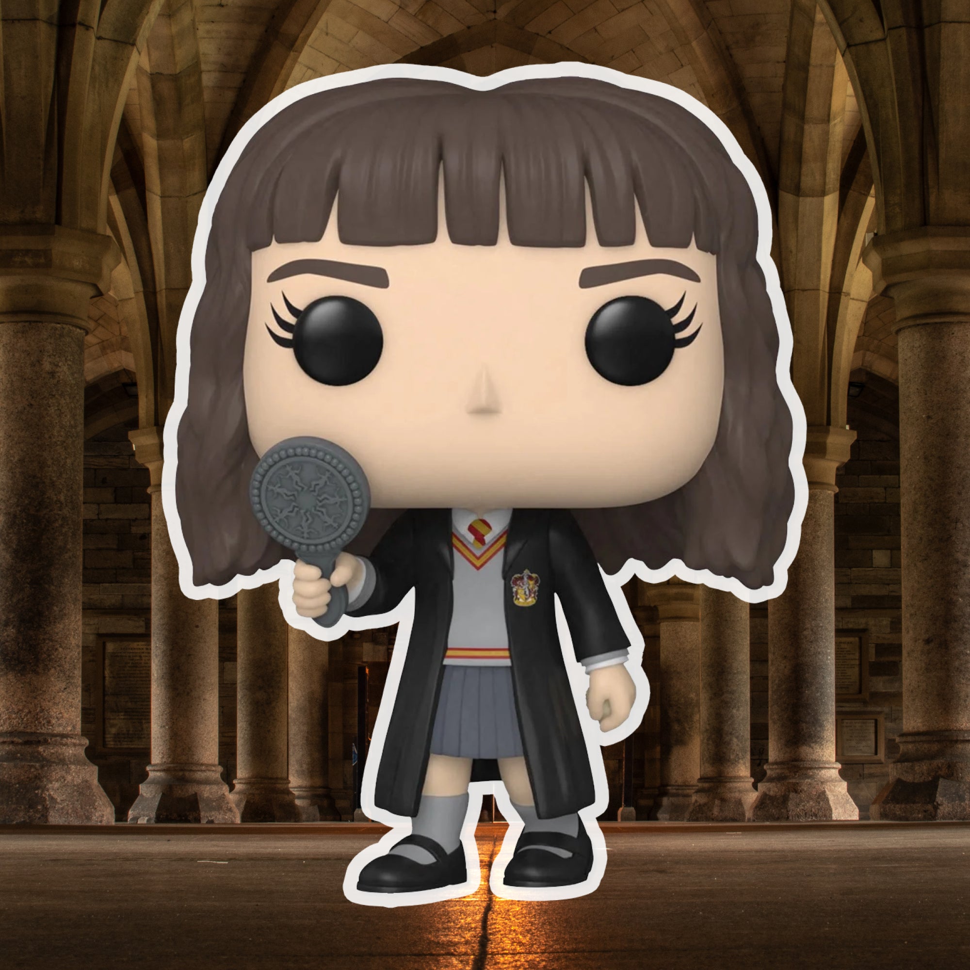 Hermione Granger with Mirror Funko Pop #150 with Protective Case – Harry Potter Chamber of Secrets 20th Anniversary Vinyl Figure Bundle
