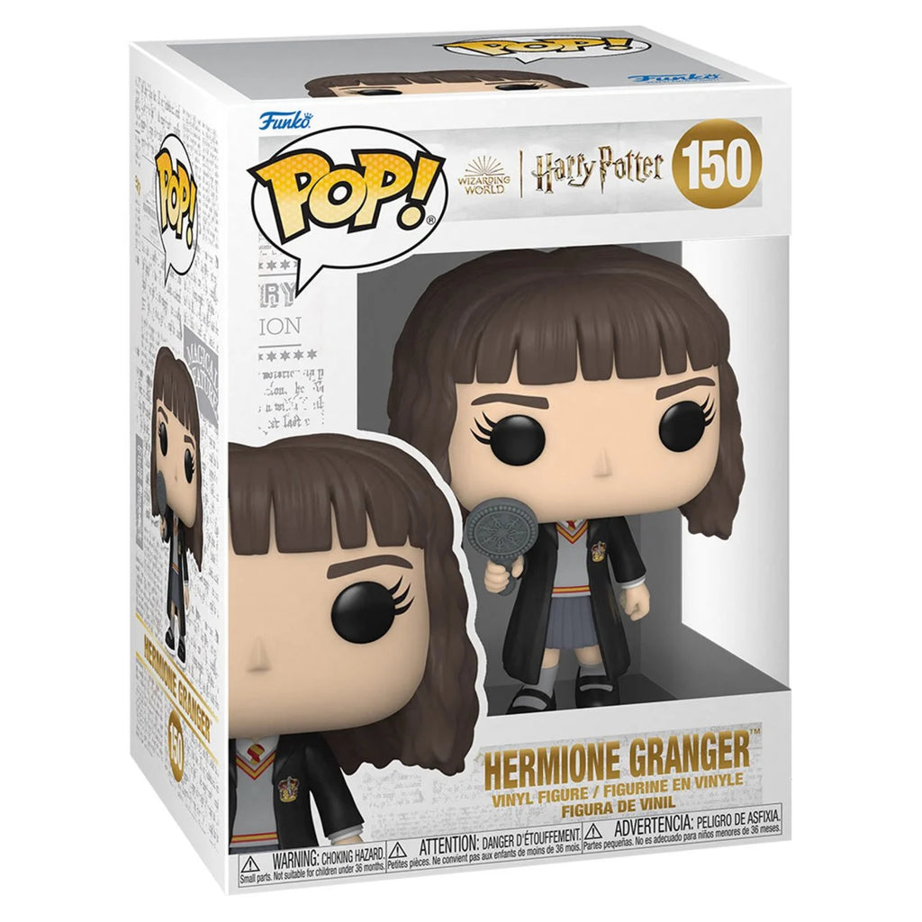 Hermione Granger with Mirror Funko Pop #150 with Protective Case – Harry Potter Chamber of Secrets 20th Anniversary Vinyl Figure Bundle