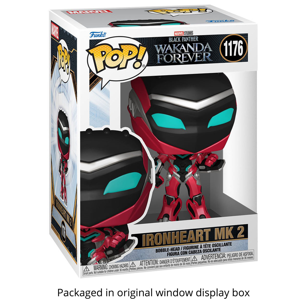 Funko Pop! Marvel Wakanda Forever Ironheart MK 2 #1176 Vinyl Figure Packed in Hard Protector Case