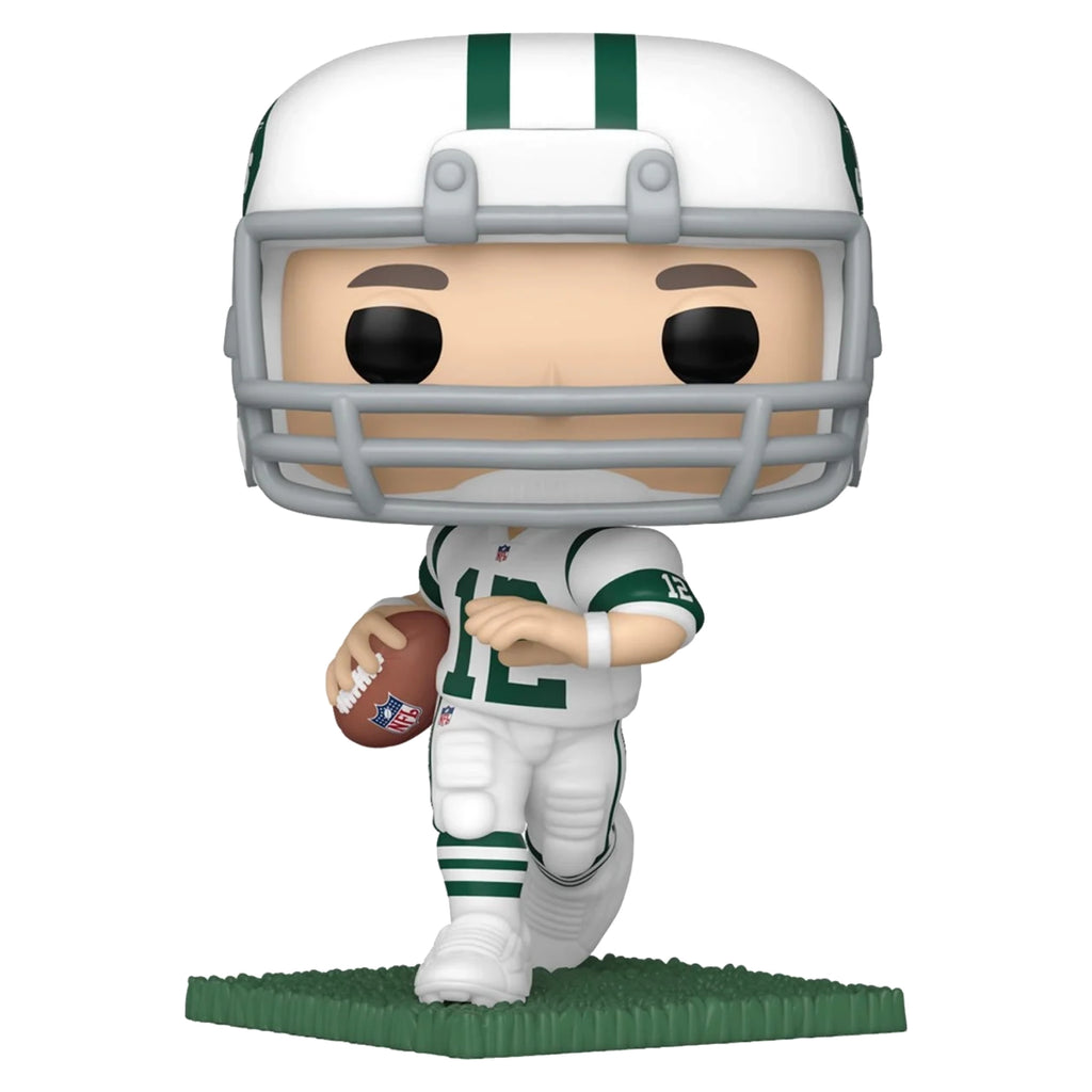 NFL Legends Joe Namath New York Jets Funko Pop #245 with Protective Case – Broadway Joe Vinyl Figure Bundle