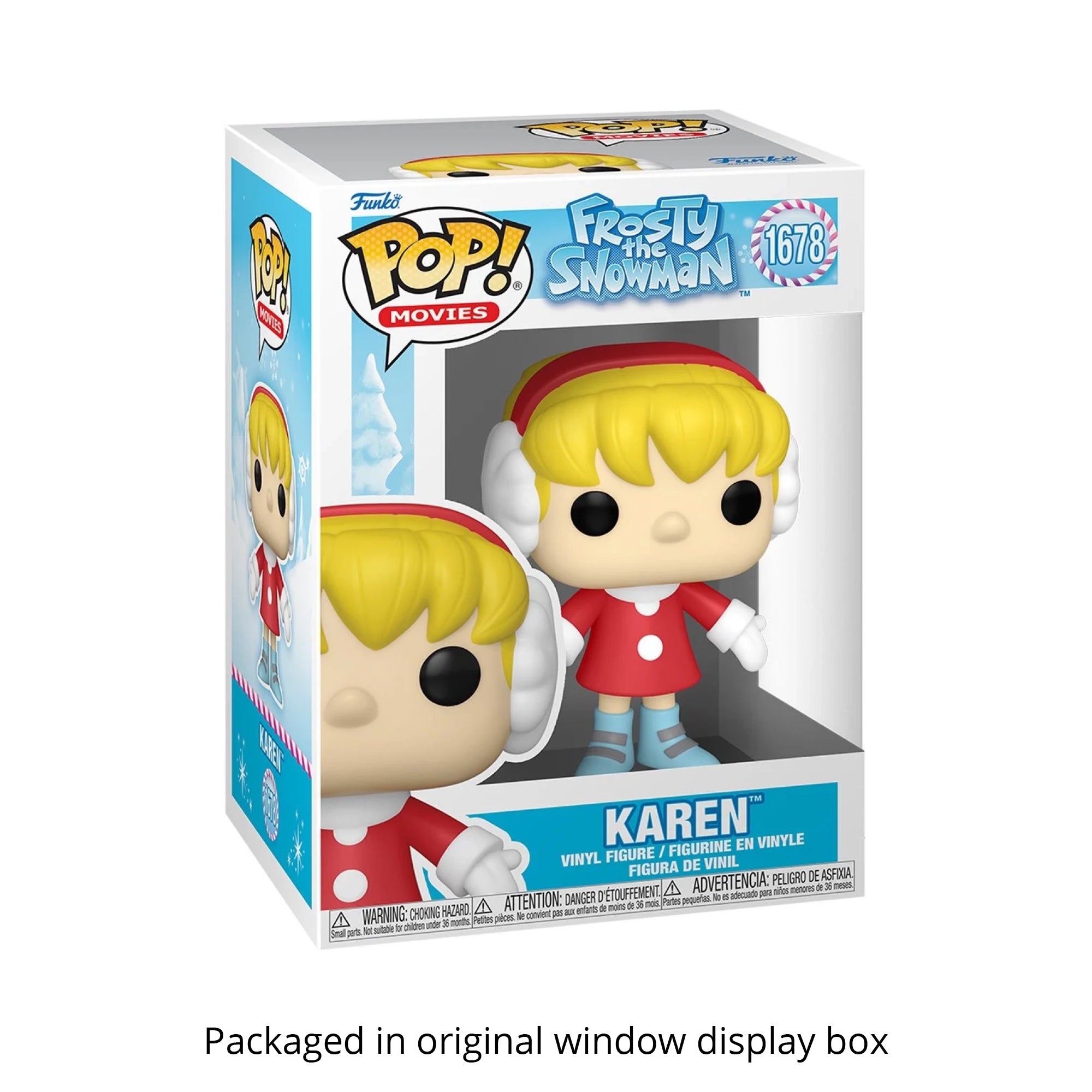Frosty the Snowman Karen Funko Pop #1678 with Protective Case – Holiday Vinyl Figure Bundle