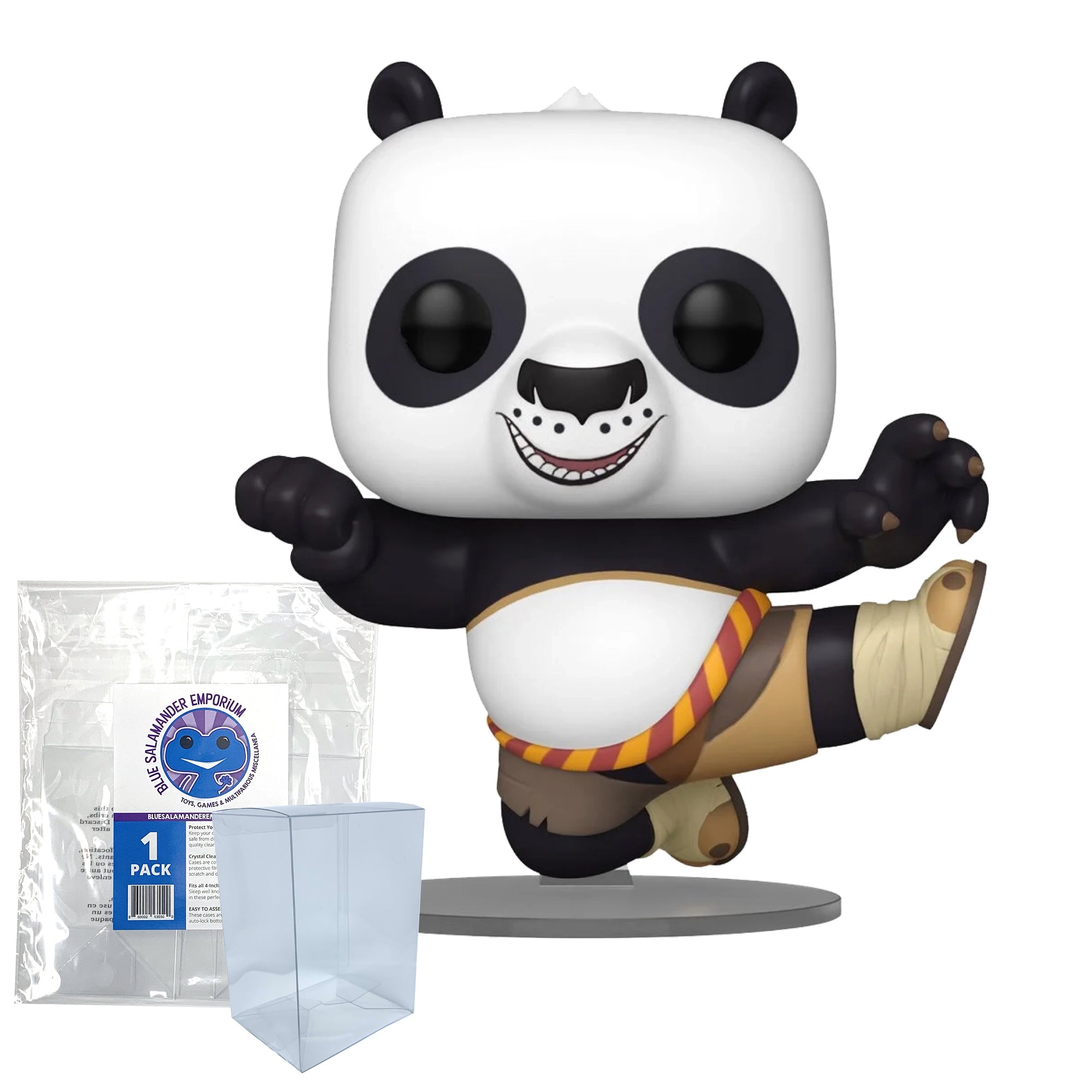 Kung Fu Panda Po Funko Pop #1567 (Standard) with Protective Case – DreamWorks 30th Anniversary Specialty Series Vinyl Figure Bundle