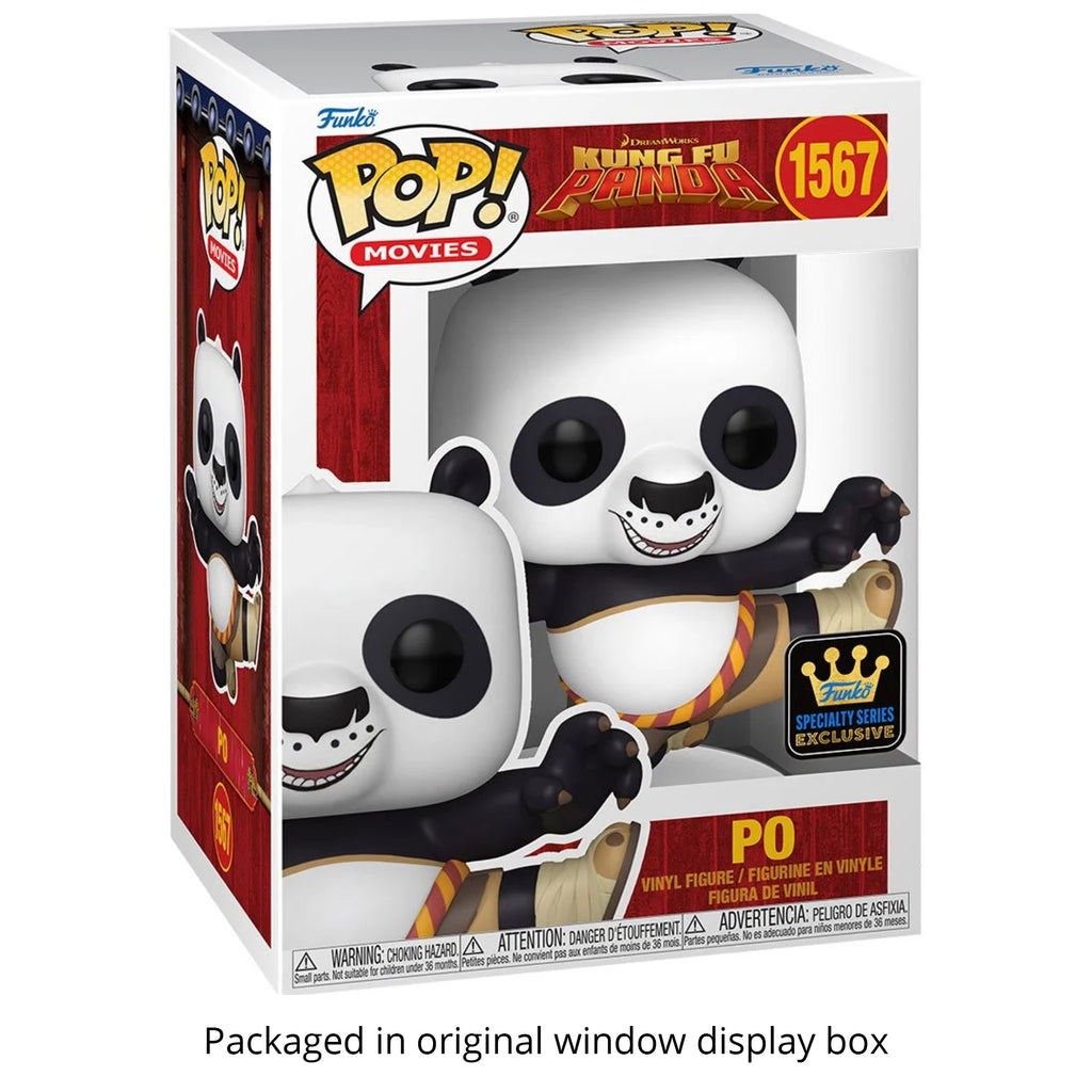 Kung Fu Panda Po Funko Pop #1567 (Standard) with Protective Case – DreamWorks 30th Anniversary Specialty Series Vinyl Figure Bundle