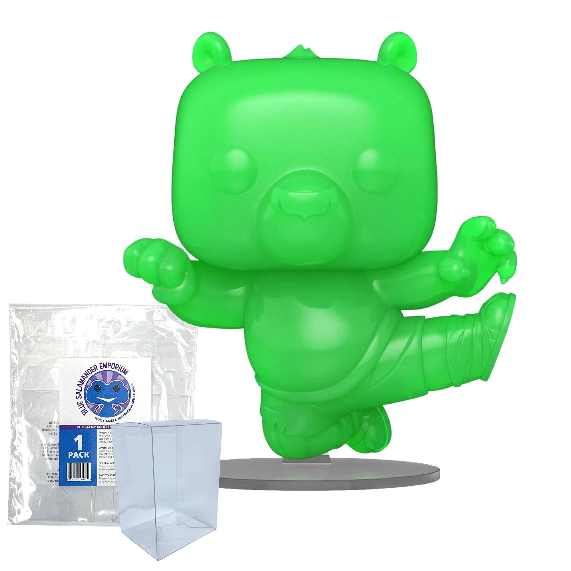 Kung Fu Panda Po (Flying Kick) CHASE Funko Pop #1567 with Protective Case – DreamWorks 30th Anniversary Specialty Series Vinyl Figure Bundle