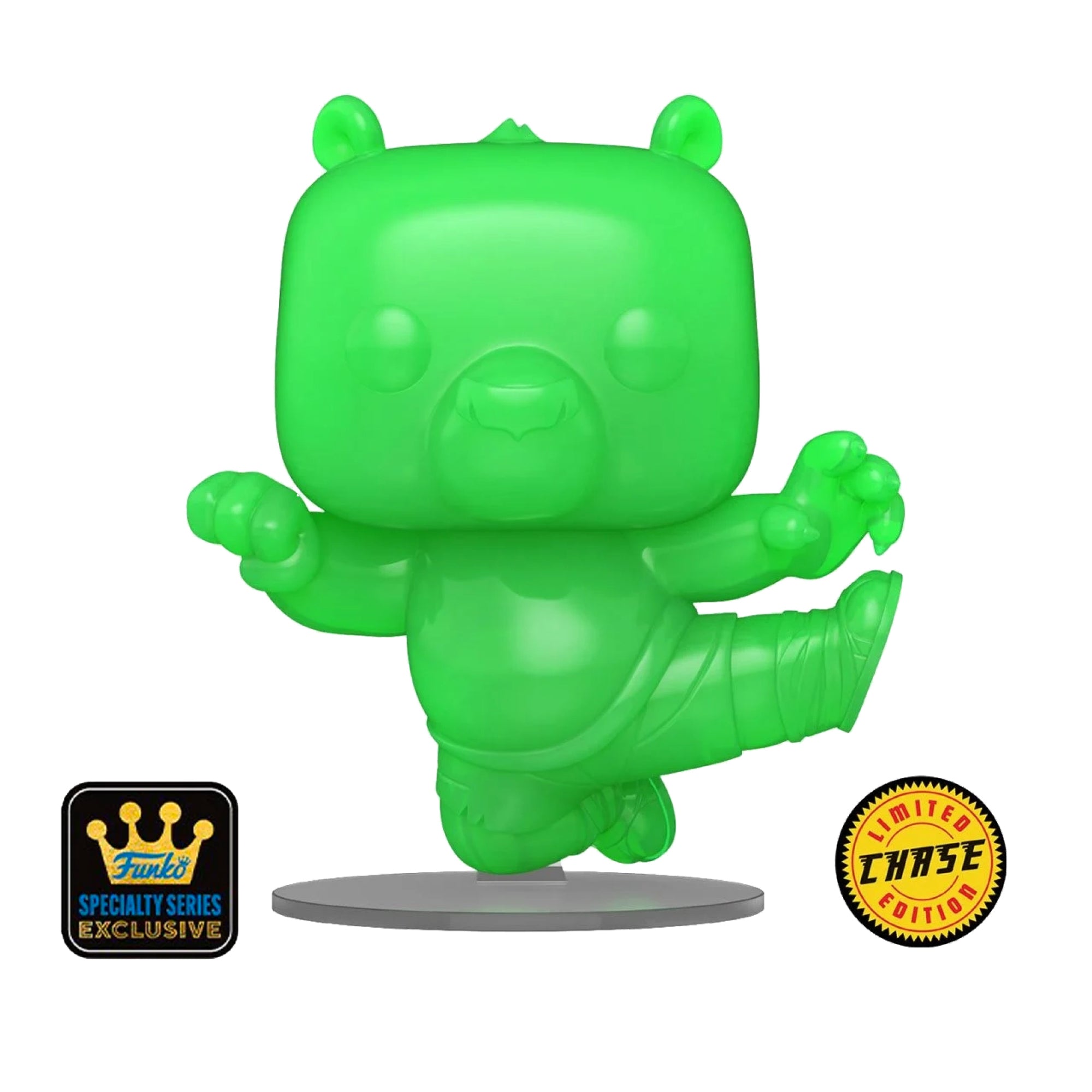 Kung Fu Panda Po (Flying Kick) CHASE Funko Pop #1567 with Protective Case – DreamWorks 30th Anniversary Specialty Series Vinyl Figure Bundle