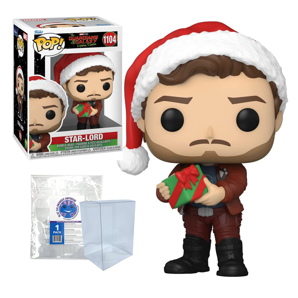 Funko Pop! Guardians of the Galaxy Holiday Special Star-Lord #1104 Vinyl Figure Packed in Hard Protector Case