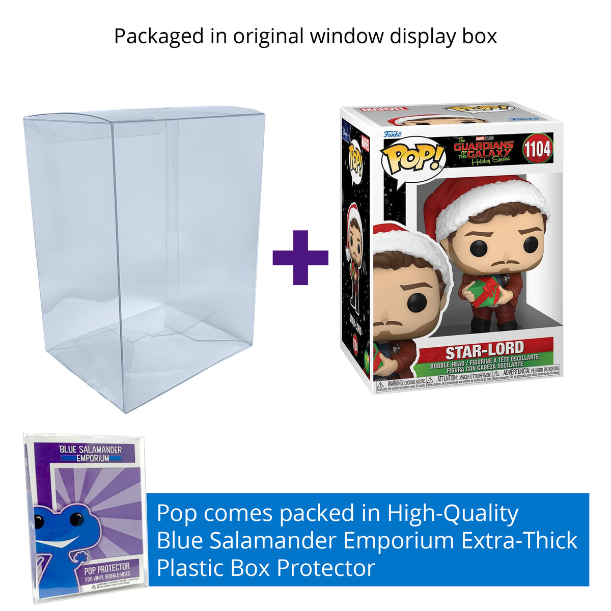 Funko Pop! Guardians of the Galaxy Holiday Special Star-Lord #1104 Vinyl Figure Packed in Hard Protector Case