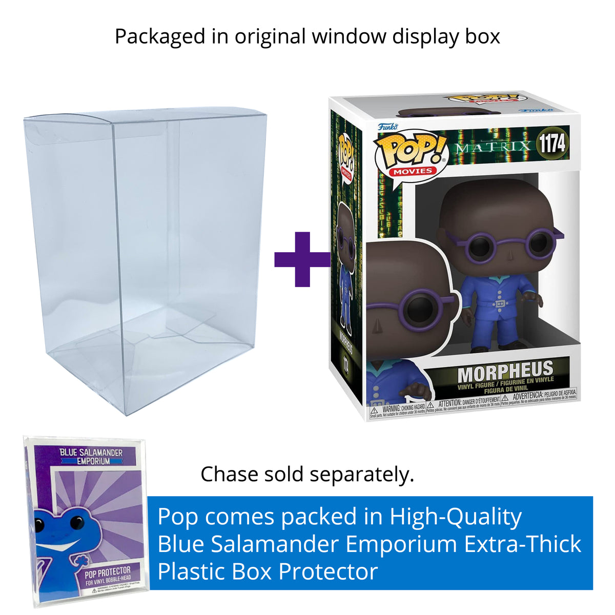 Funko Pop! Movies The Matrix Resurrections Morpheus #1174 Vinyl Figure Packed in Hard Protector Case