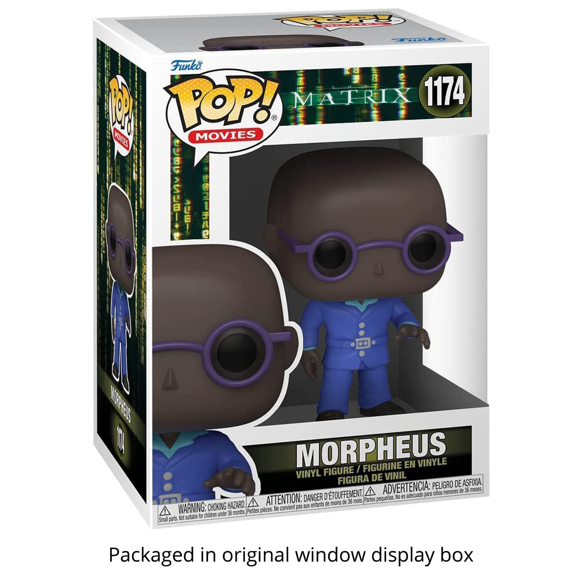 Funko Pop! Movies The Matrix Resurrections Morpheus #1174 Vinyl Figure Packed in Hard Protector Case