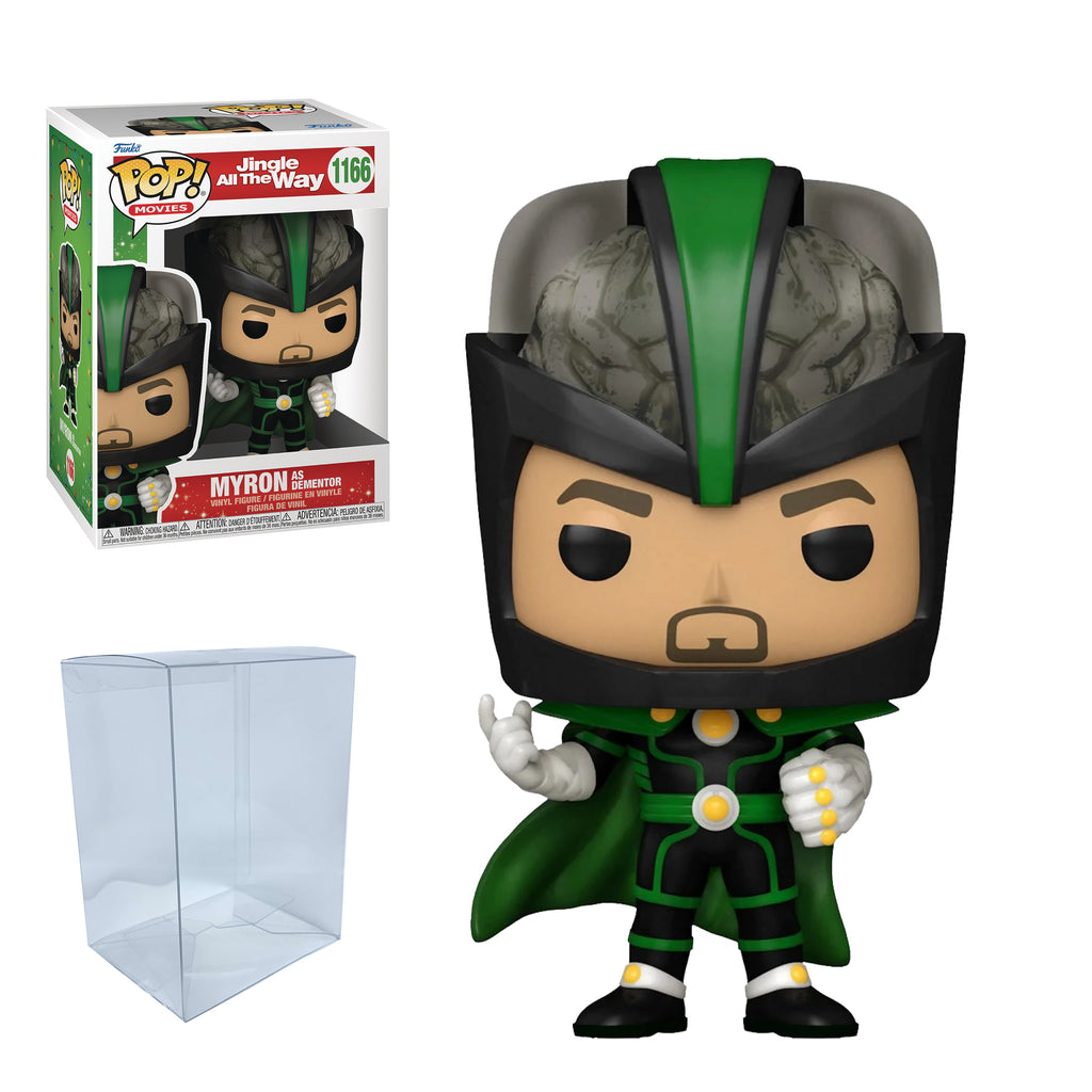 Jingle All the Way Myron as Dementor Funko Pop #1166 with Protective Case – Holiday Comedy Vinyl Figure Bundle