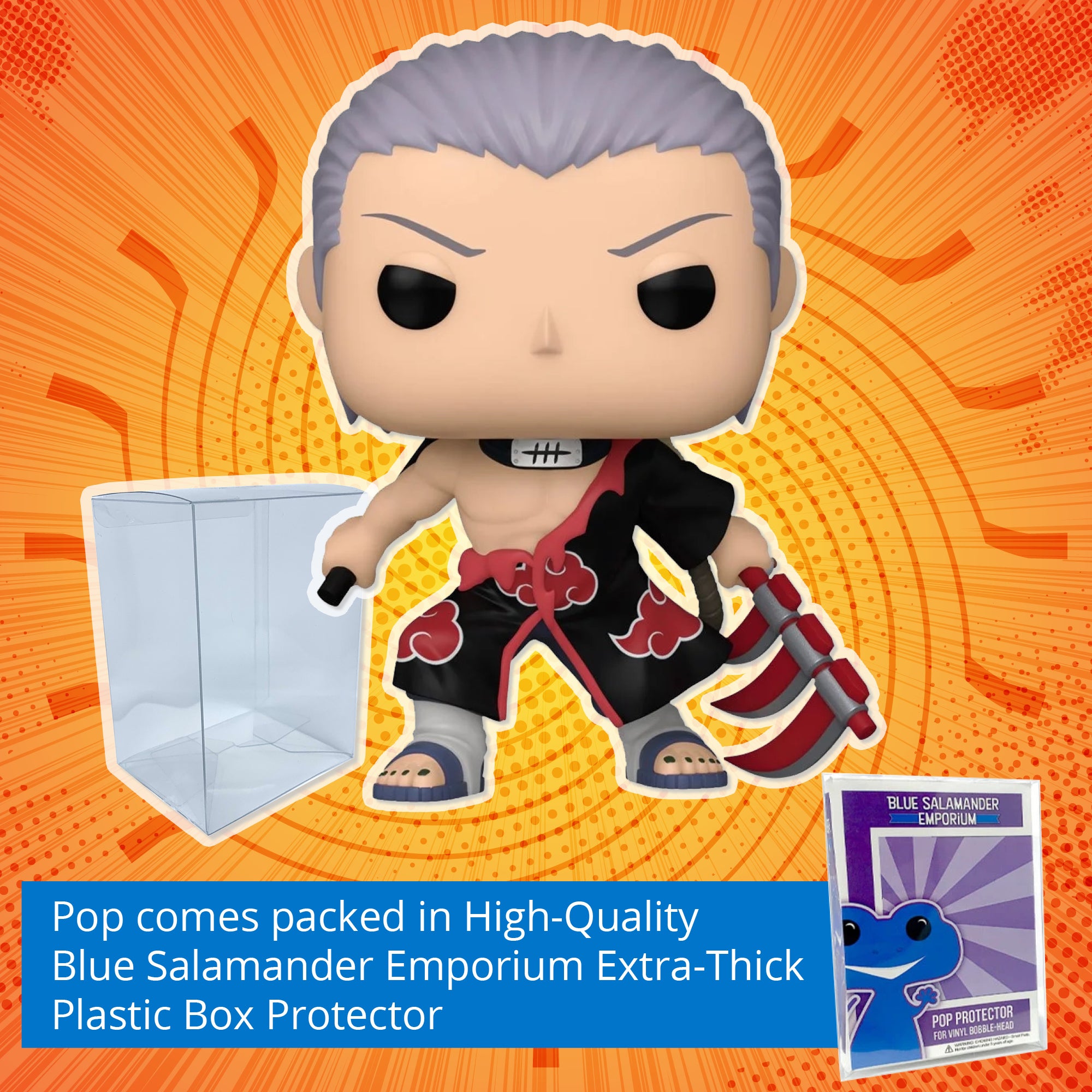 Naruto Shippuden Hidan Funko Pop #1505 (Standard) with Protective Case
